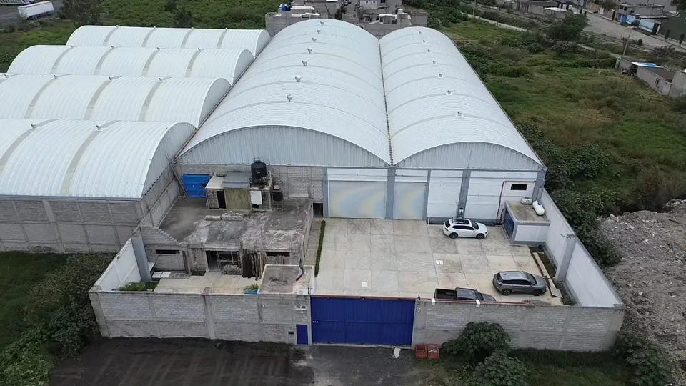 Vista aérea de nave industrial en Santa Catarina, Estado de México, proyecto de CODISA